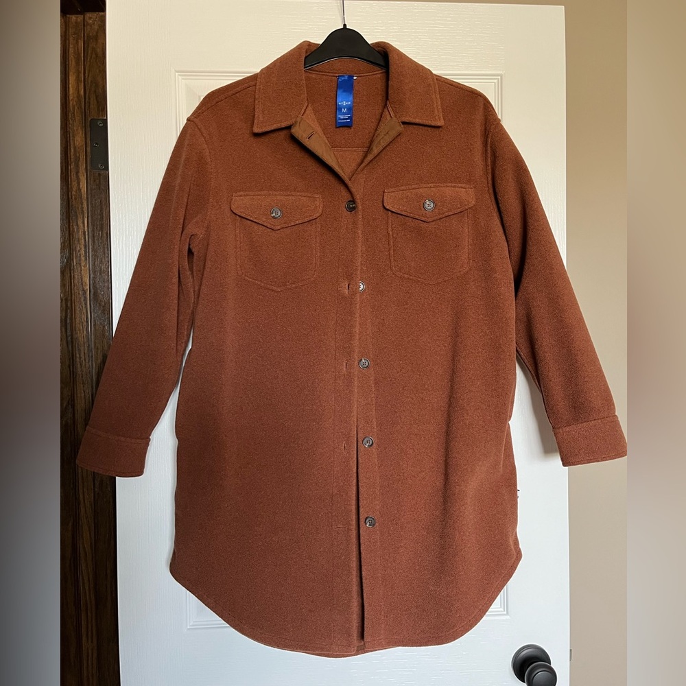 Kit & Ace Hygge Fleece Long Shirt Jacket